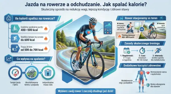 Jazda na rowerze to świetny sposób na spalanie kalorii, poprawę kondycji i modelowanie sylwetki.