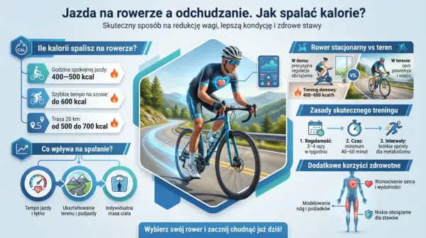 Jazda na rowerze to świetny sposób na spalanie kalorii, poprawę kondycji i modelowanie sylwetki.